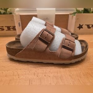 Birkenstock Arizona Sandals SFB Light Rose Suede Women's Size 36